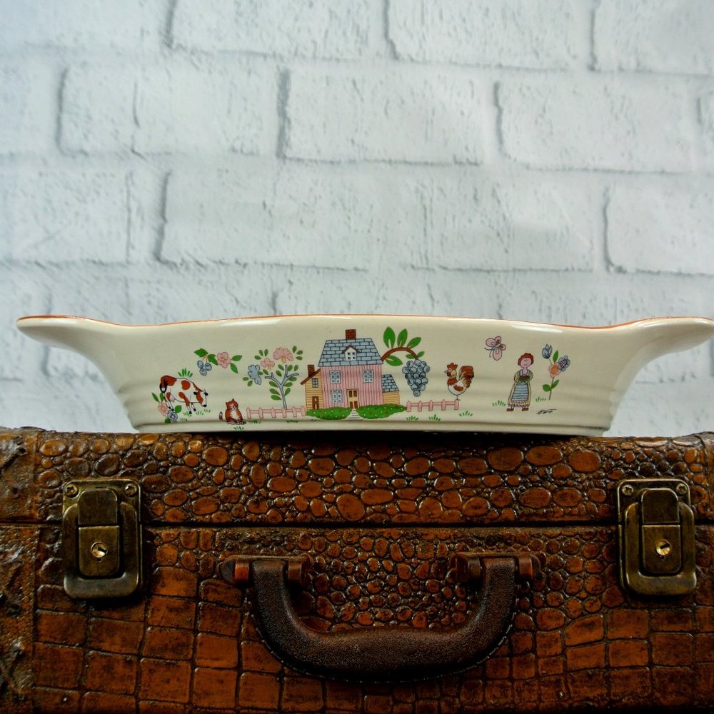 Jamestown China Country Home Au Gratin Baking Dish